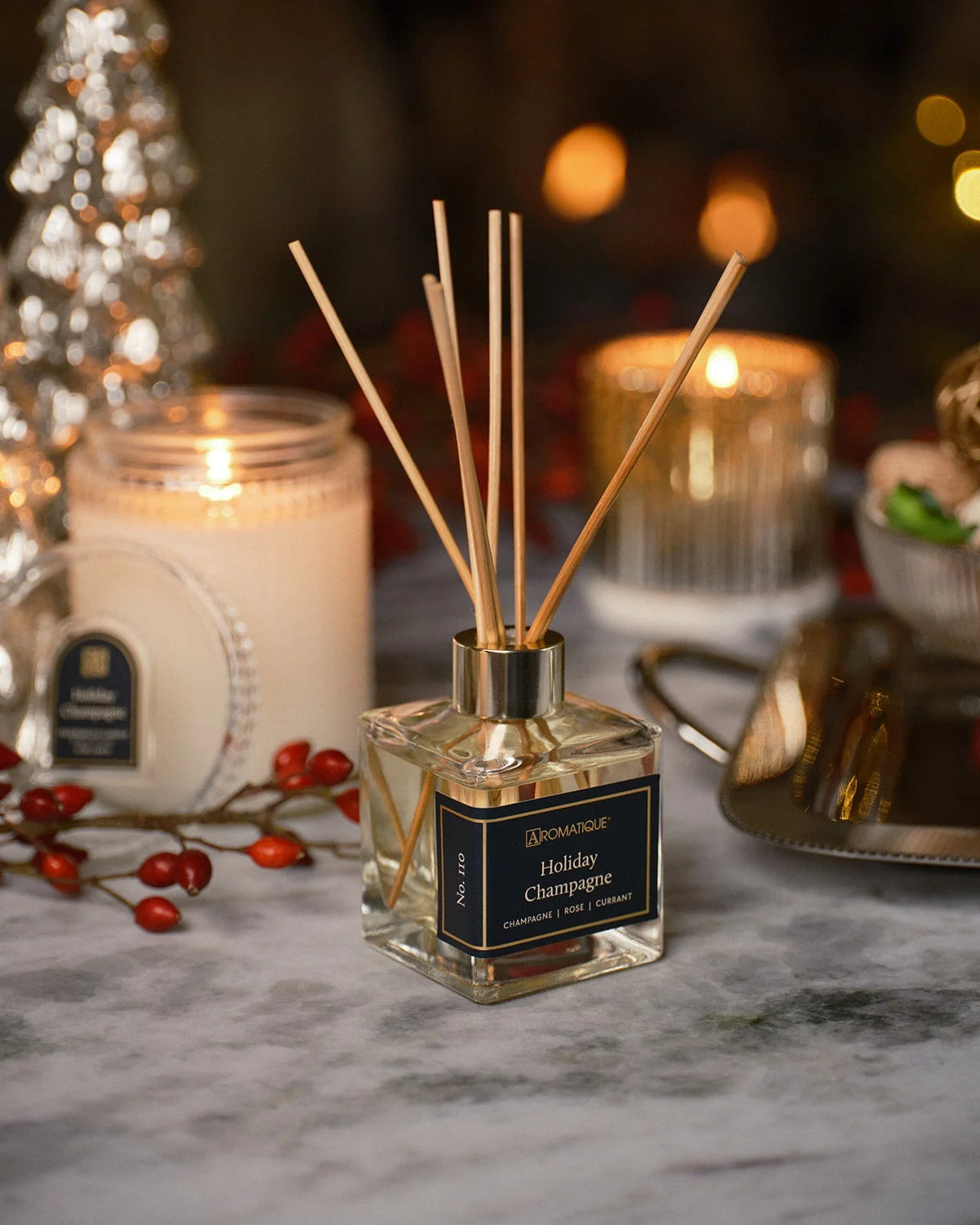 Holiday Champagne - Reed Diffuser Set