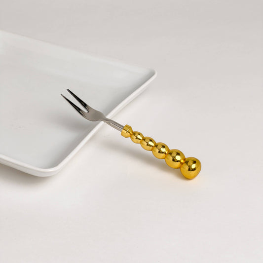 Beaded Gold Fork