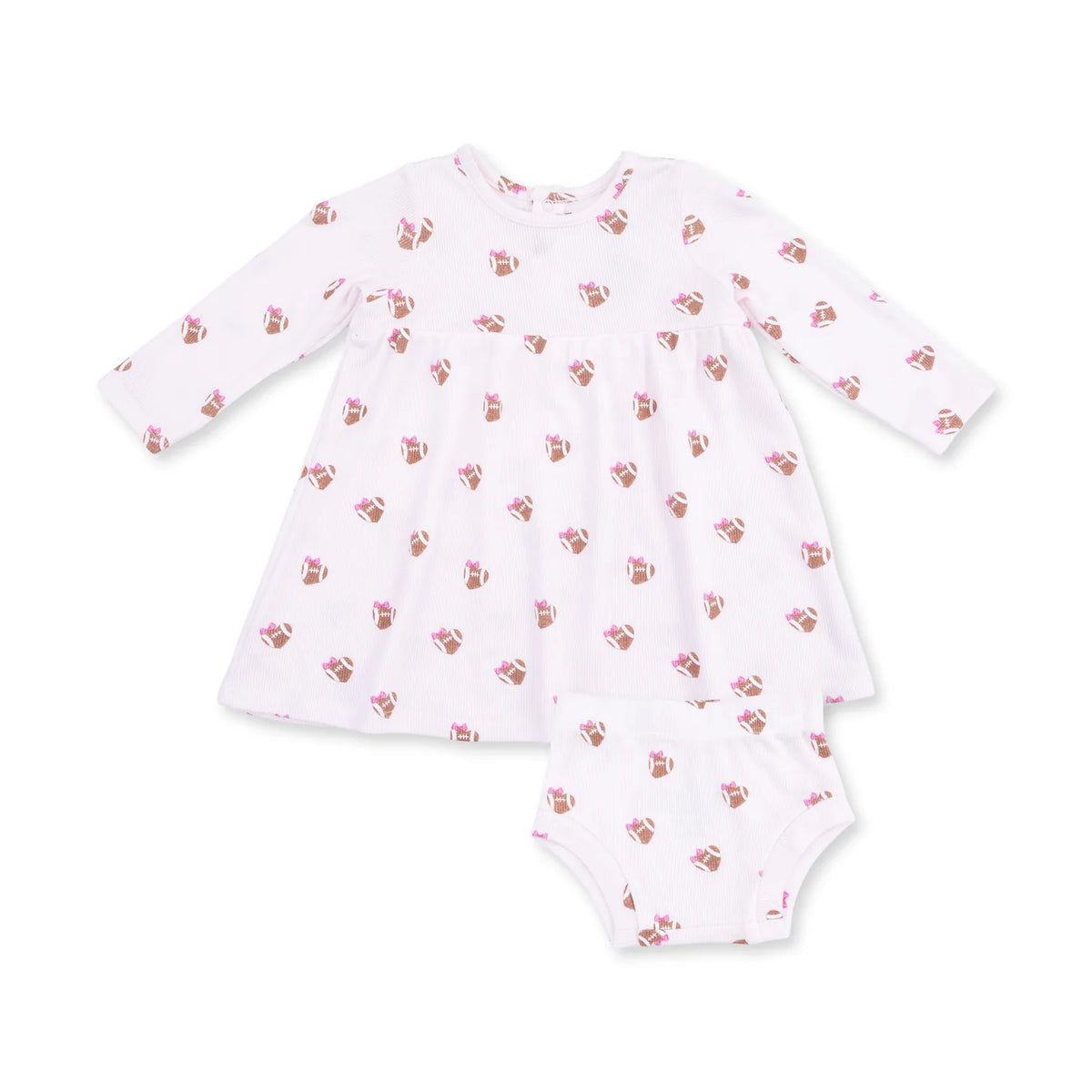 Mini Football Hearts  Simple Dress and Bloomer