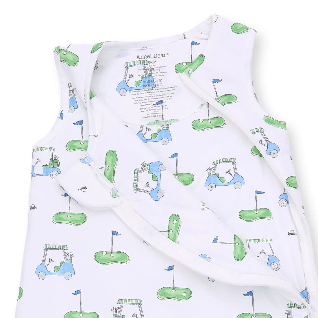 Golf Carts Blue Sleep Bag