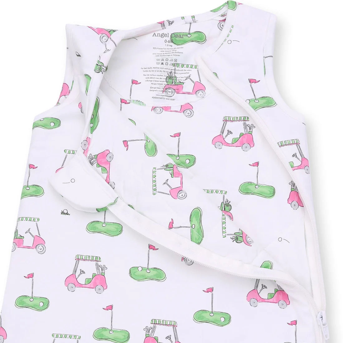 Golf Carts Pink Sleep Bag