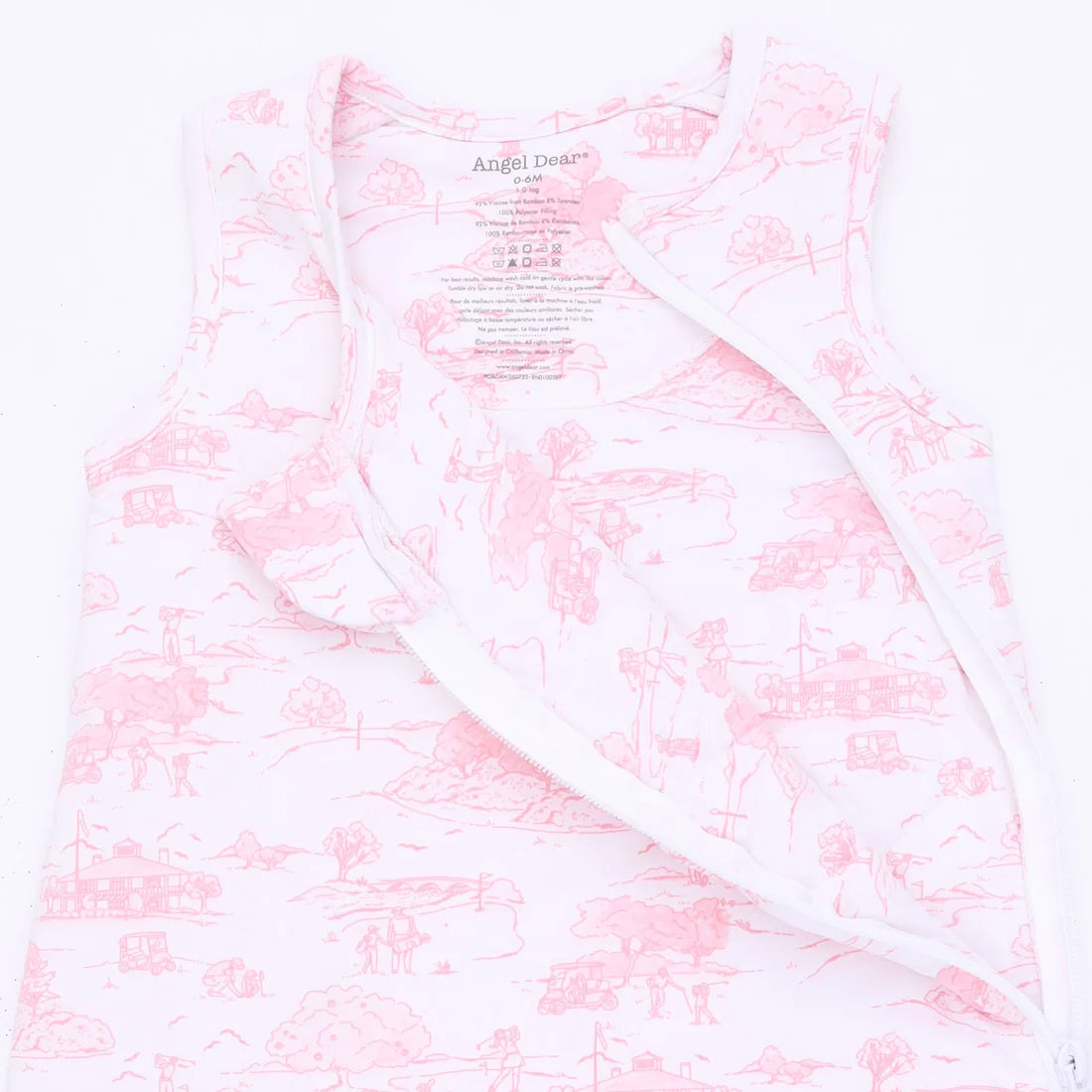 Golf Toile Pink Sleep Bag