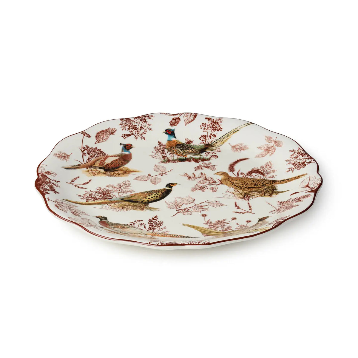 Pheasant Grove Round Platter 13"
