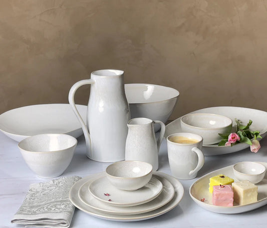 Carmel Ceramica Lily Valley White Cereal