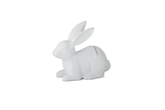 White Resin Easter Bunny Place Card Holder