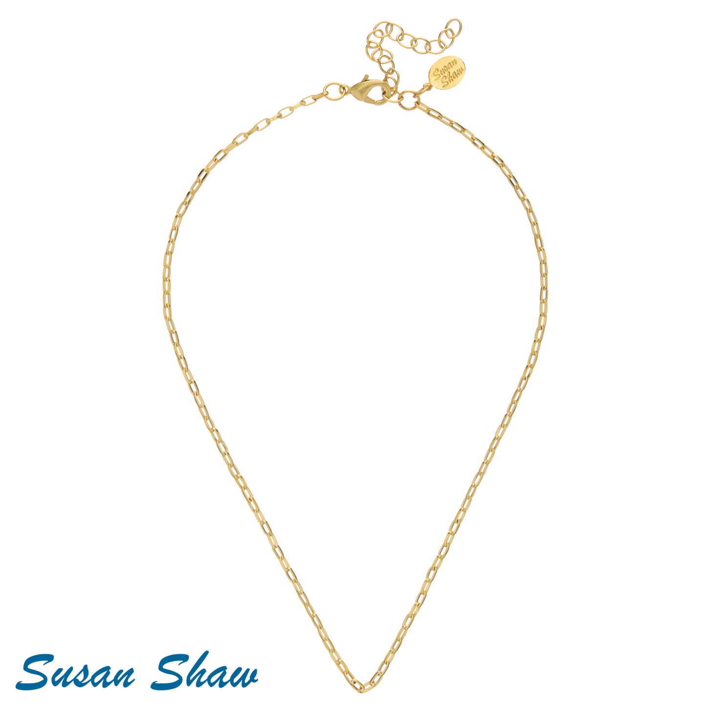 Susan Shaw Cable Chain Necklace 3021G