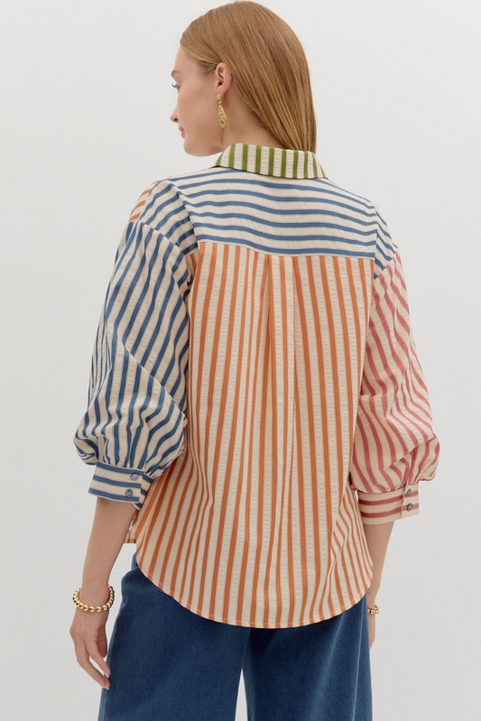 Royalty Stripe Blouse