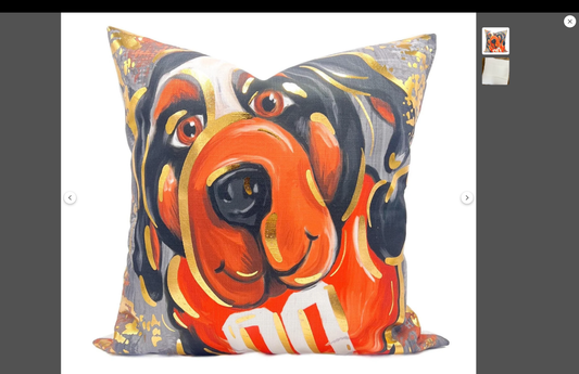 Gold Foil Smoky Mascot Pillow