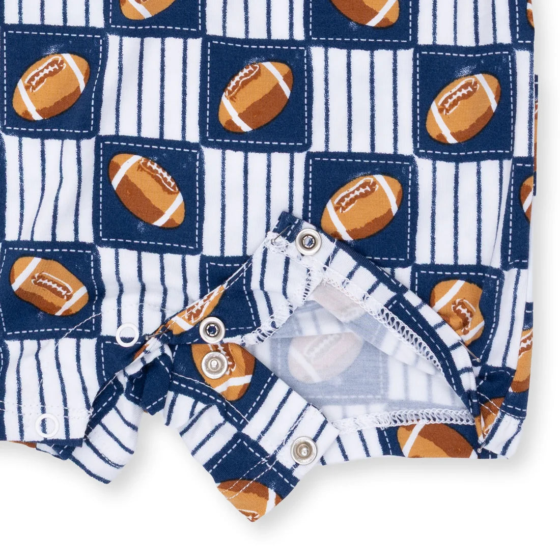 Football Patchwork Polo Shortie