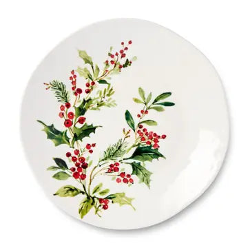 Holly and Vine Dinner Plate  11 in