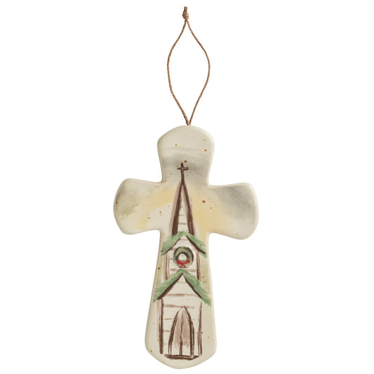 Ceramic Church Nativity Cross