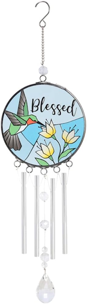 14.5" Blessed Stained Glass Chime  10507