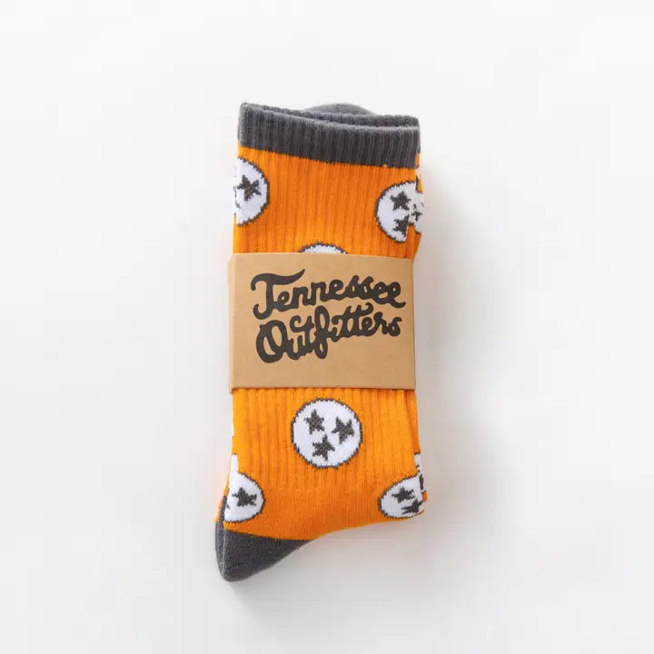 Holler Orange Tennessee Socks