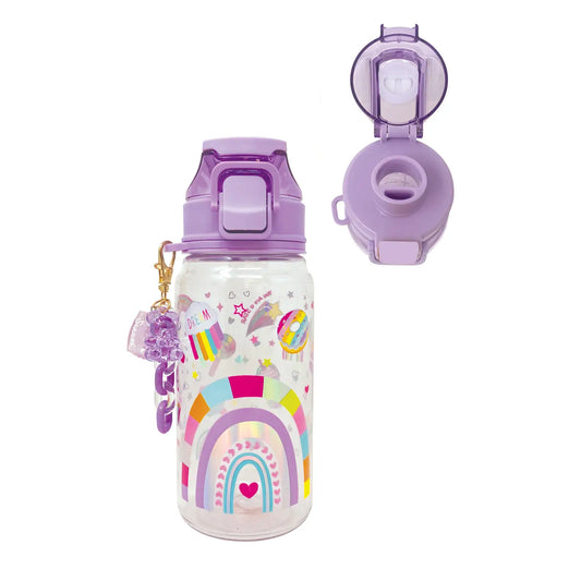 Two in One Spout Water Bottle  Rainbow