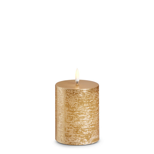 3 x 4 Gold Flameless Candle