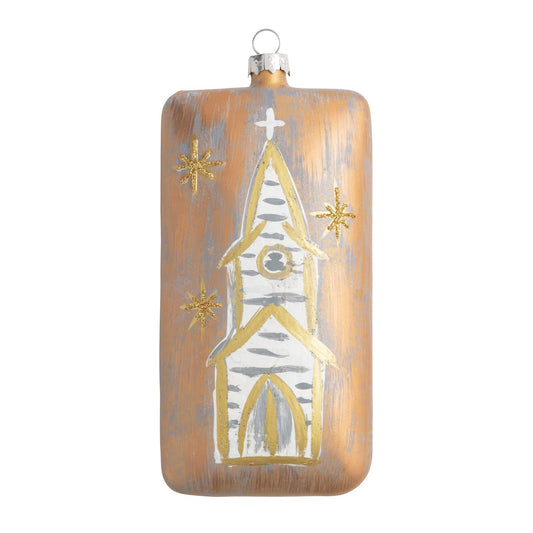Church Painted Ornament