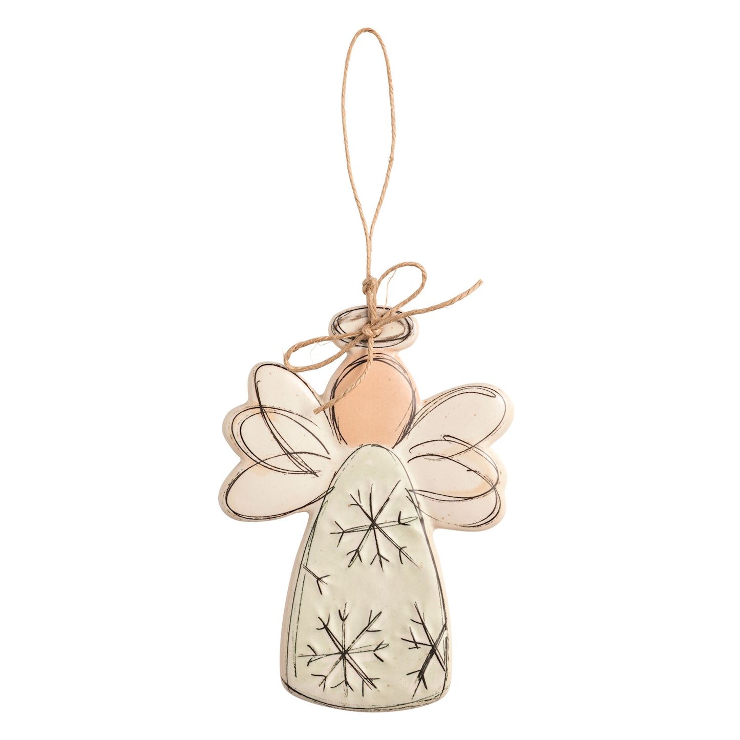 Snowflake Angel Ornament