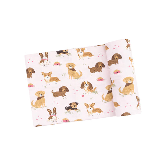 Pink Swaddle Blanket  Best Friend Dogs