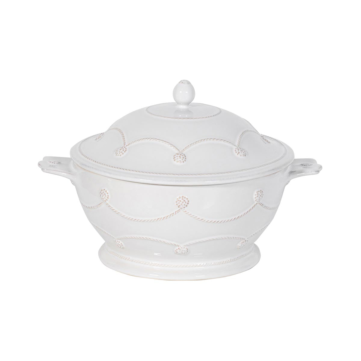 Berry & Thread Casserole Dish with Lid - White Wash
