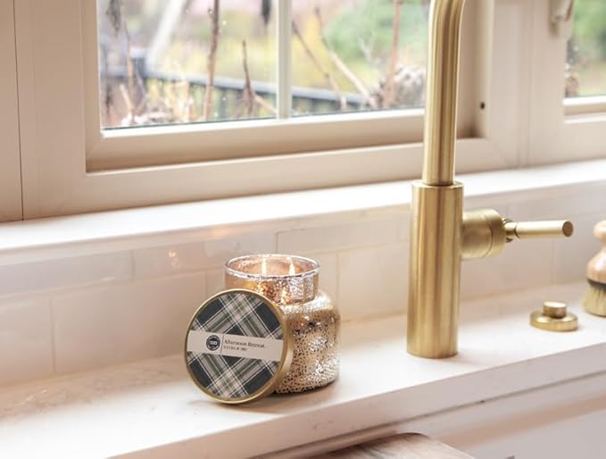 Afternoon Retreat 180z Plaid Jar Candle