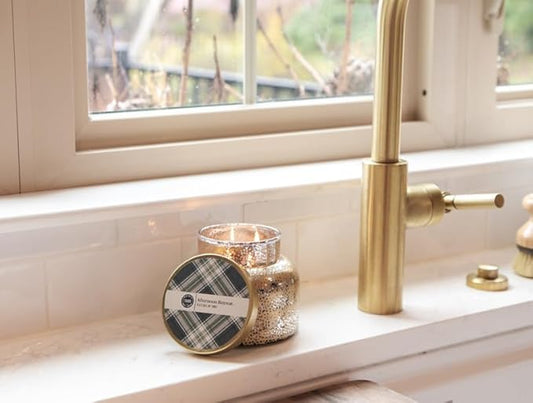 Afternoon Retreat 180z Plaid Jar Candle