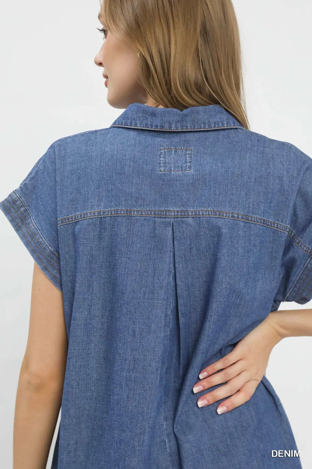 Head Over Boots Midi Denim Dress