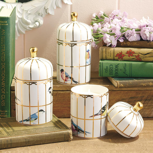 Gilded Cage Lidded Filled Candle- Lemon Verbena