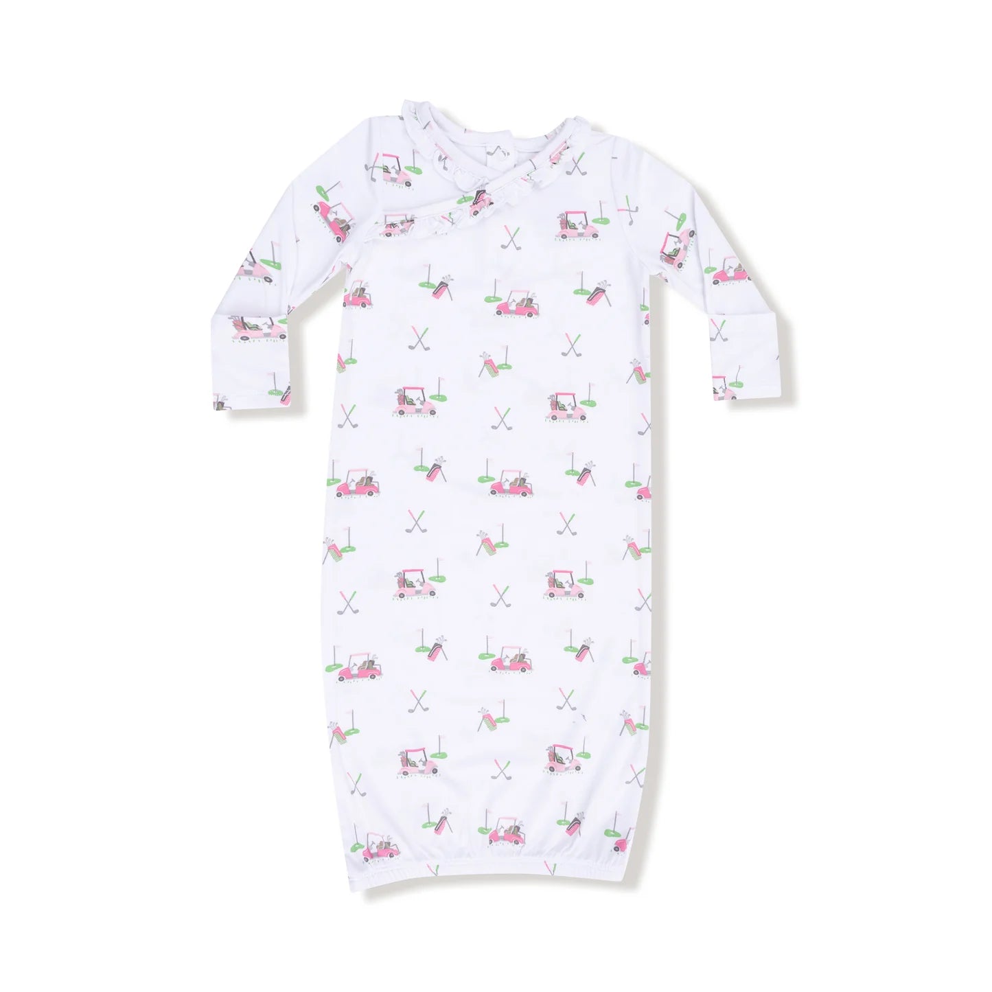 Baby Golf Carts - Pink -Kimono Gown   0-3 months