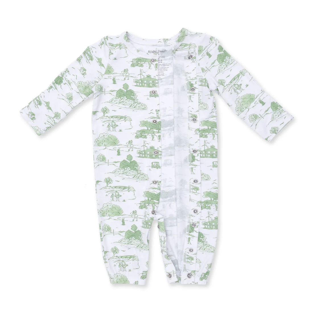 Golf Toile Green Convertible Gown and Beanie Hat