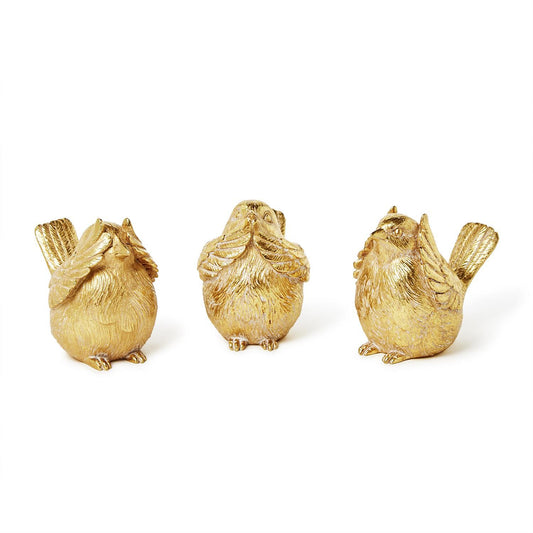 Gold Bird Decor set of #3; 54958