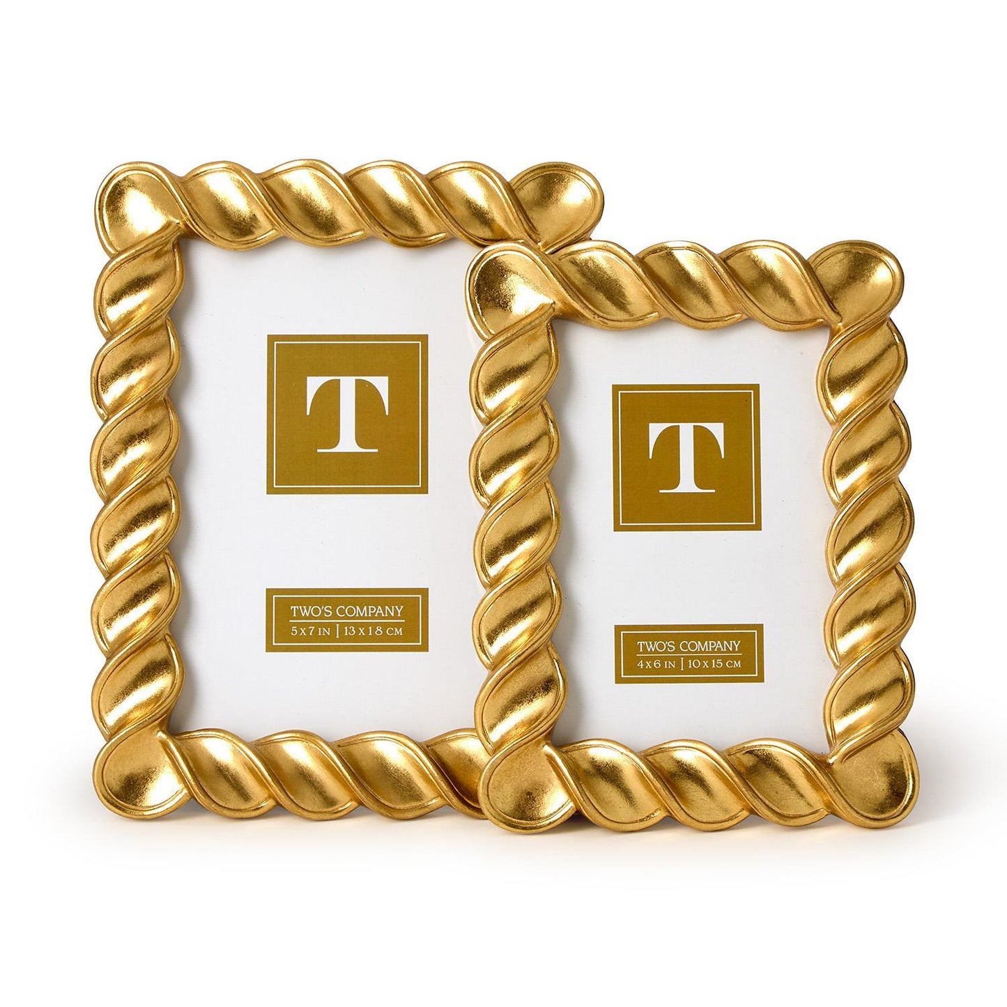 Twisted Gold Leaf Frames