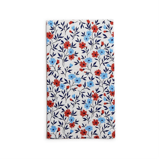 Red, White, Blue Bloom Dinner Napkin/Guest Towel