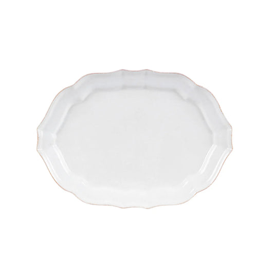 Impressions Medium White Oval Platter