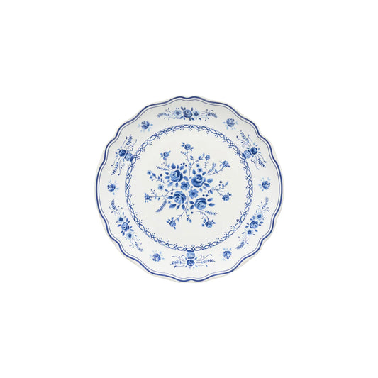 Vila White/Blue Salad Plate