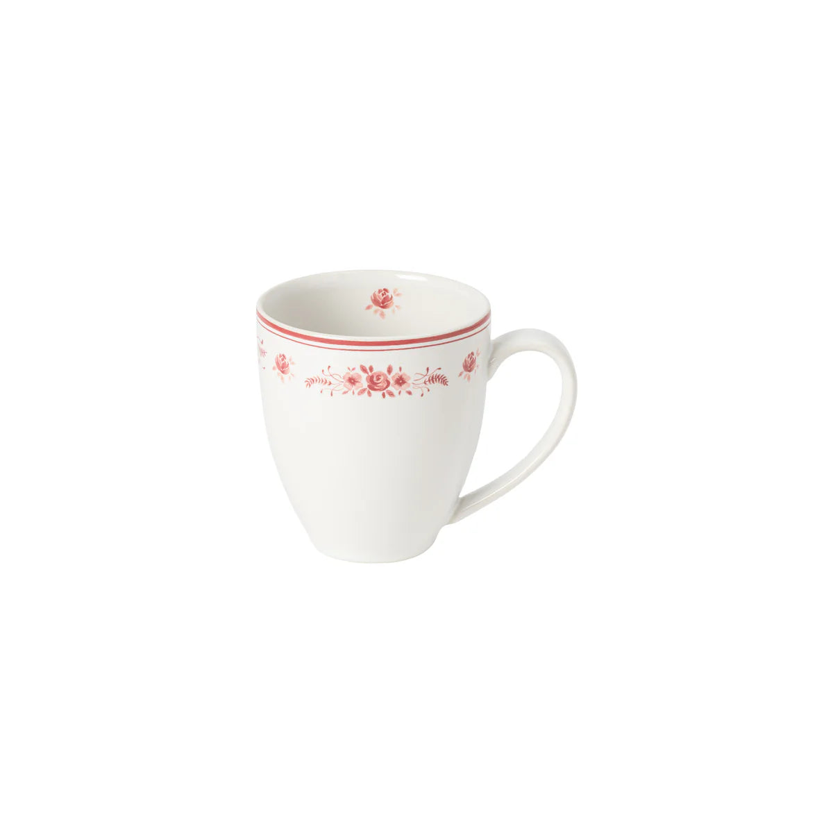 Vila White/Red Mug