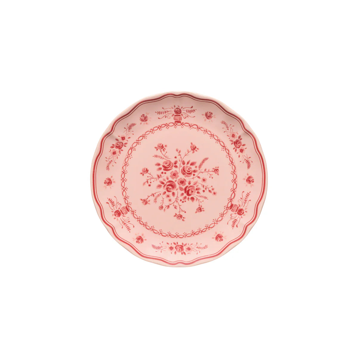 Vila Pink/Red Salad Plate