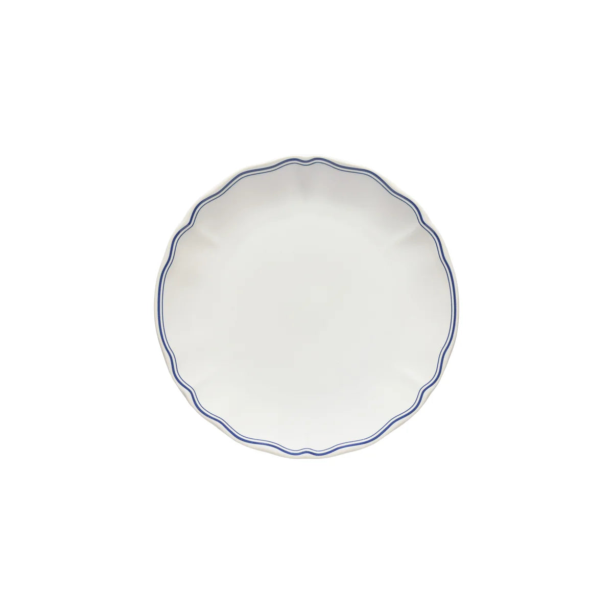 Vila White/Blue Filet Salad Plate