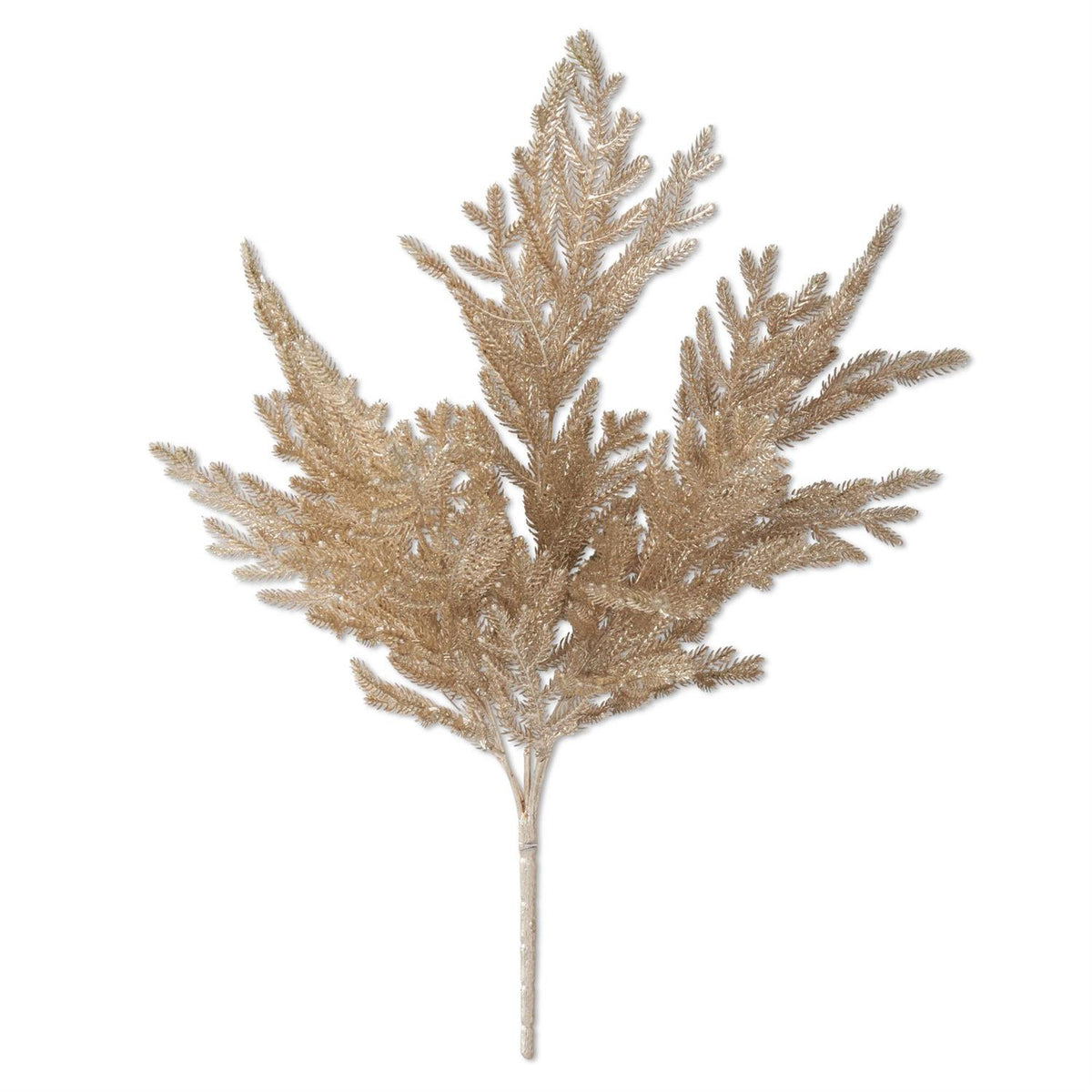 Gold Glittered Pine Bush  20.5 inch