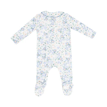 Peter Pan 2 Way Zipper Footie - Baby Veronical Floral NB