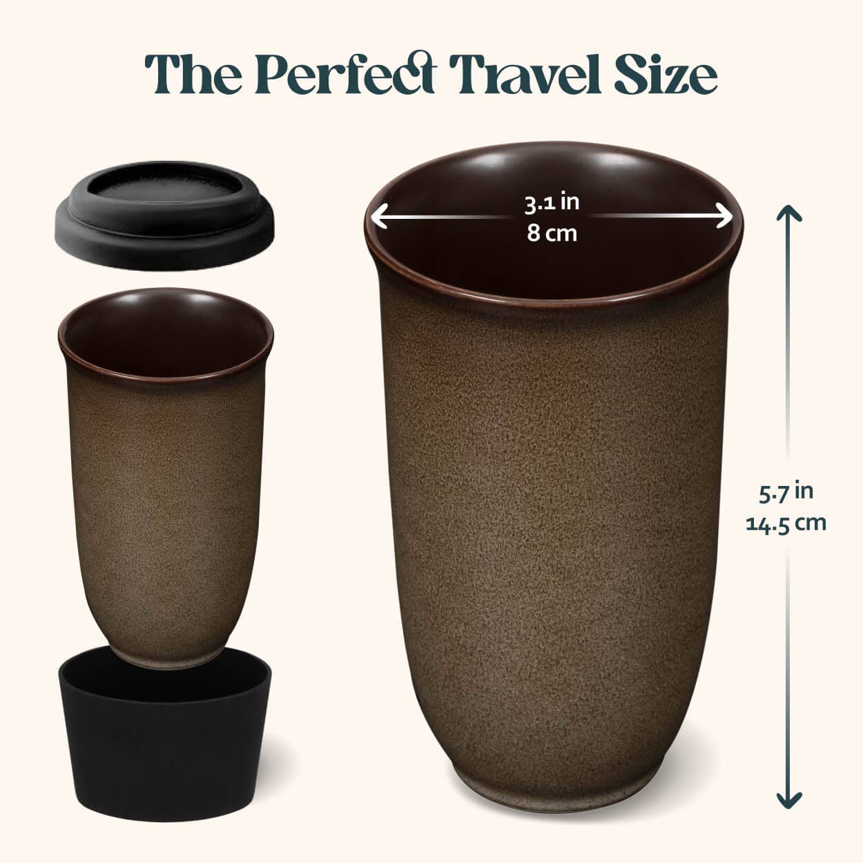Mantle Ceramic Travel Cup 16oz | Reusable Coffee Cup