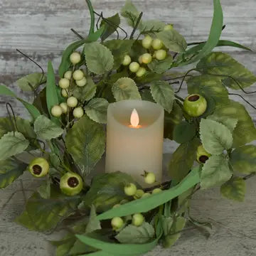 Berry Herb 6.5in Candle Ring