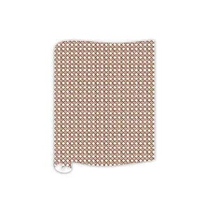 Brown Cane Rattan Trellis Pattern Table Runner