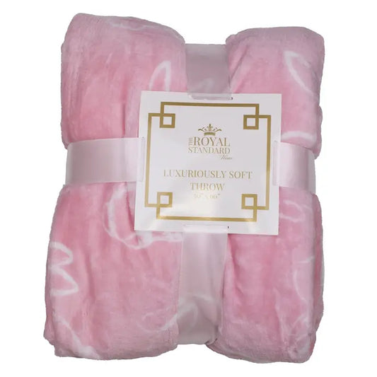 The Royal Standard Baby Pink 50 x 60 Throw