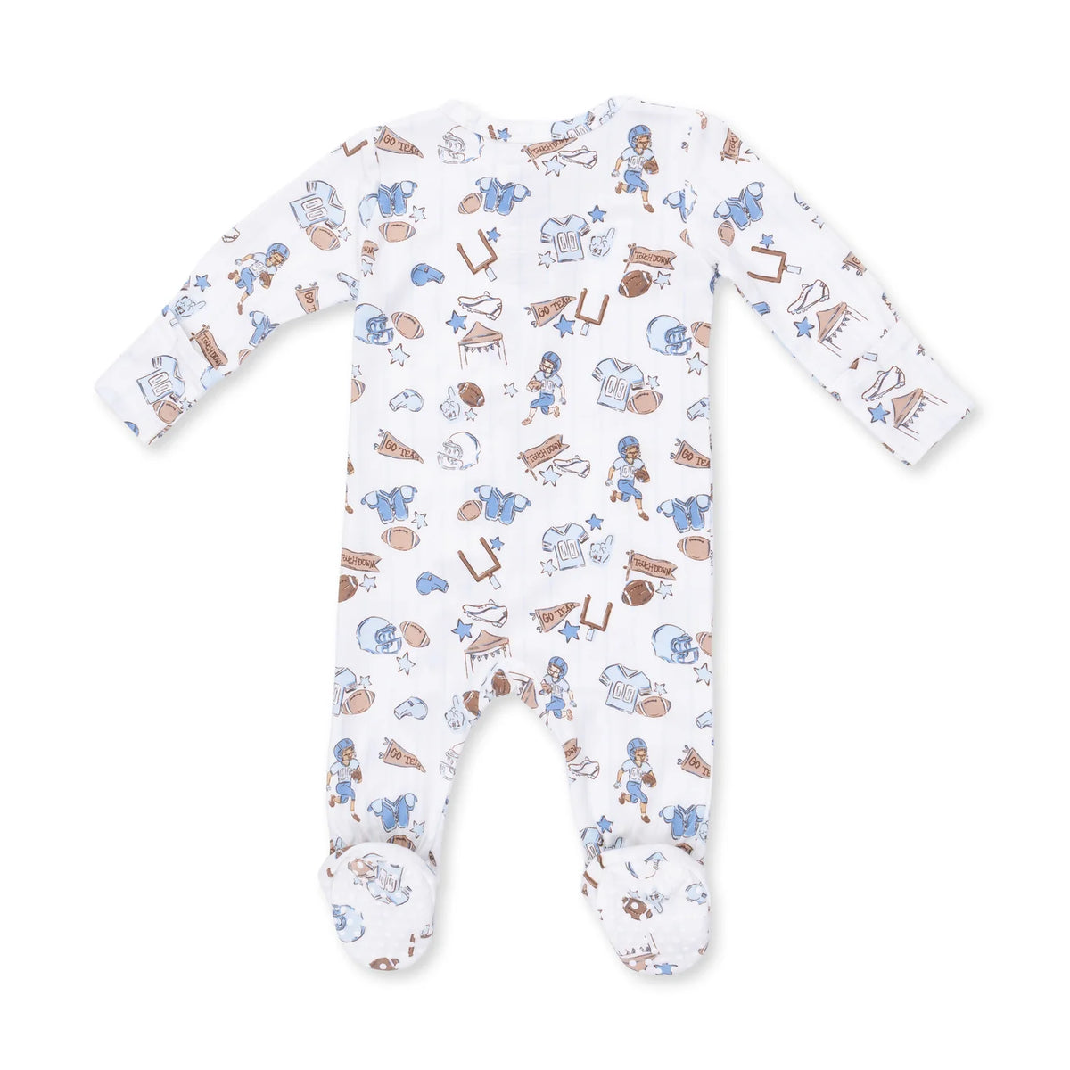 Football Nursery  2 Way Zipper Footie