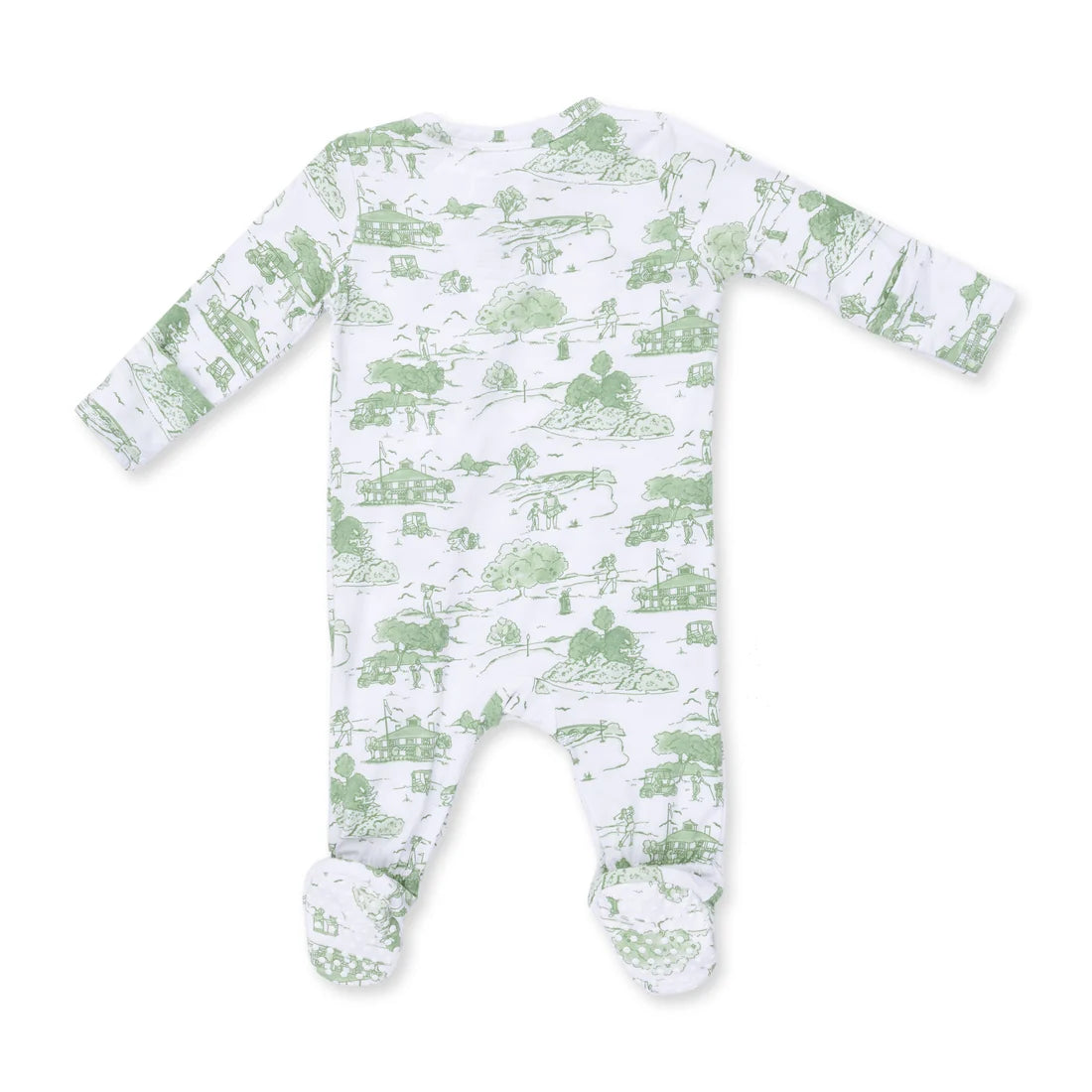 Golf Toile Green 2 Way Zipper Footie