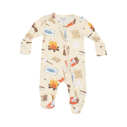 Angel Dear - Zipper Footie - S'Mores