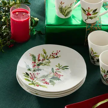 Holly and Vine Dinner Plate  11 in