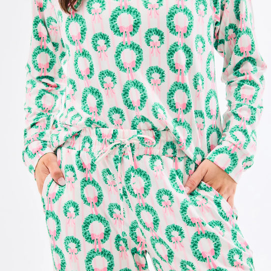 Annie Rosy Wreath Pajamas