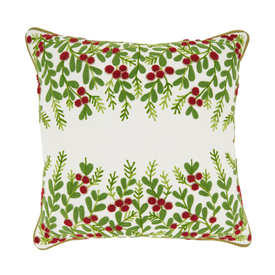 Red Berry Pillow  20 In. Square