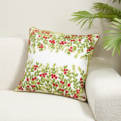 Red Berry Pillow  20 In. Square